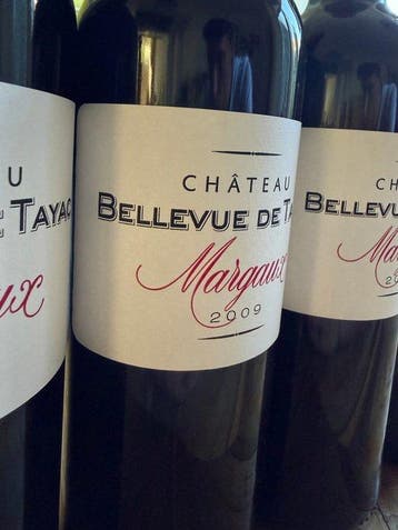 2009 Château Bellevue de Tayac - Margaux - 4 Bouteilles, Collections, Vins