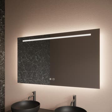 BWS Badkamerspiegel | Spark | met LED verlichting | 140x70, Ophalen of Verzenden, Nieuw, Bad