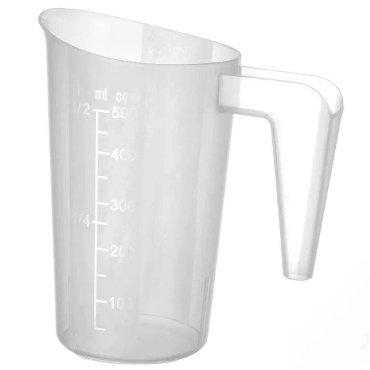Maatbeker | Kunststof | 500ml | Maatverdeling | Stapelbaar, Zakelijke goederen, Horeca | Keukenapparatuur, Nieuw in verpakking