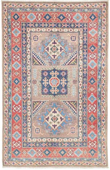 Kazak - Vloerkleed - 182 cm - 116 cm - Handgemaakt -, Nieuw