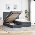 vidaXL Ottoman bed met matrassen 180x200cm fluweel, Verzenden