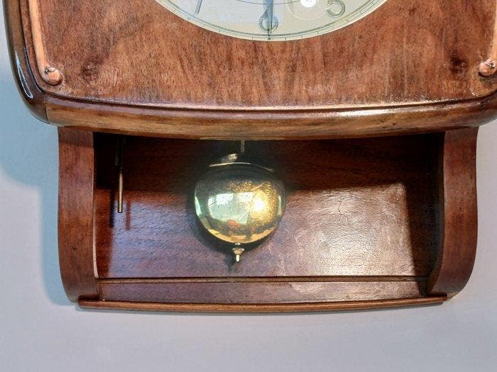 Horloge emboîtée - Mauthe - Moderne du milieu de siècle Bois, Antiek en Kunst, Antiek | Klokken