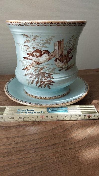 Jardinière - Faïence - Cache-pot antique, Antiek en Kunst, Antiek | Glaswerk en Kristal