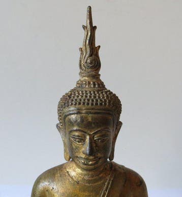 Bouddha assis, style Sukhothai - Bronze - Thaïlande - la, Antiquités & Art