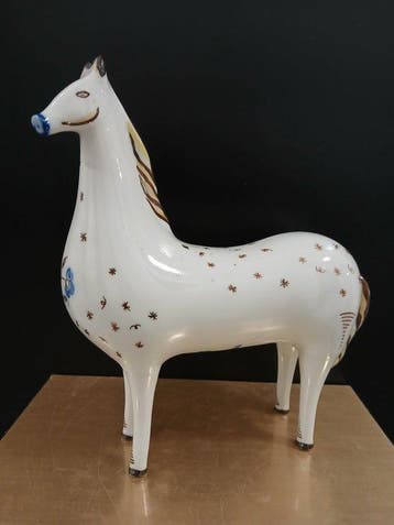 Viana do Castelo - Beeldje - Stylized Naif Horse - Porselein