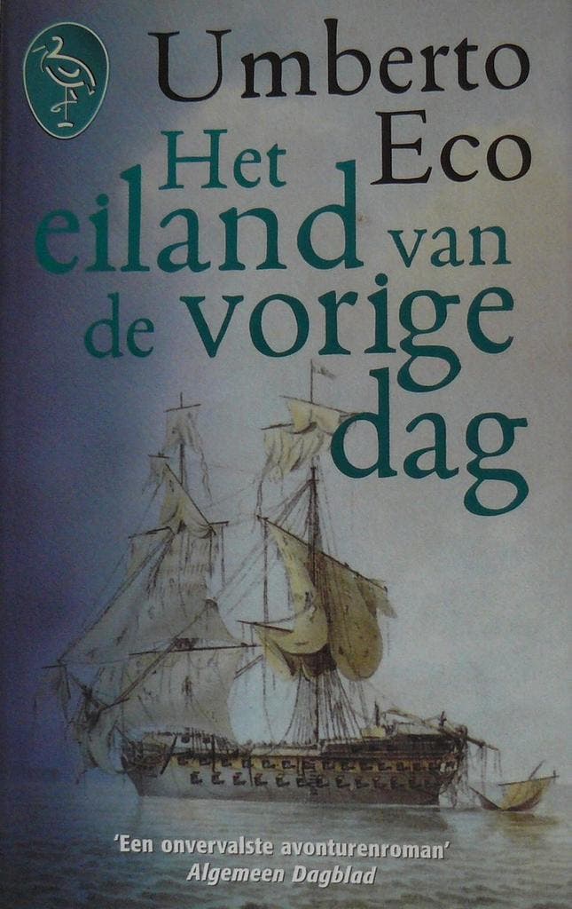 Het eiland van de vorige dag / Ooievaar 9789057135385, Livres, Romans, Envoi