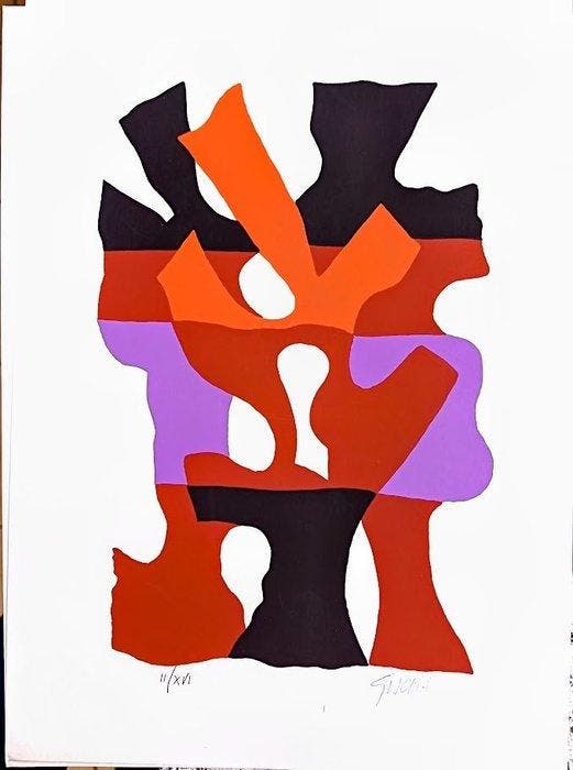 Leon Gischia (1903-1991) - Composizione, Antiquités & Art, Antiquités | Autres Antiquités