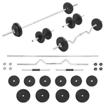 vidaXL Halterset 30 kg, Verzenden