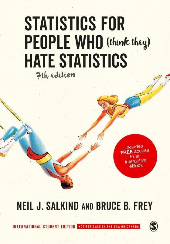 Statistics People Who Think They Hate Statistics - Internati, Livres, Livres Autre, Envoi