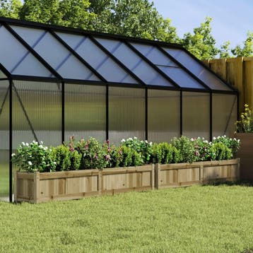 vidaXL Plantenbakken 2 st cm geïmpregneerd hout, Verzenden, Nieuw
