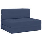 vidaXL Vouwsofa Bed Blauw 190 x 70 x 15 cm Stof, Verzenden