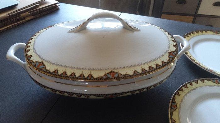 HBCM - Tafelservies voor 12 (13) - Florence - Porselein, Antiquités & Art, Antiquités | Meubles | Tables