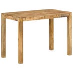 vidaXL Eettafel 110x55x76 cm massief mangohout, Verzenden, Nieuw