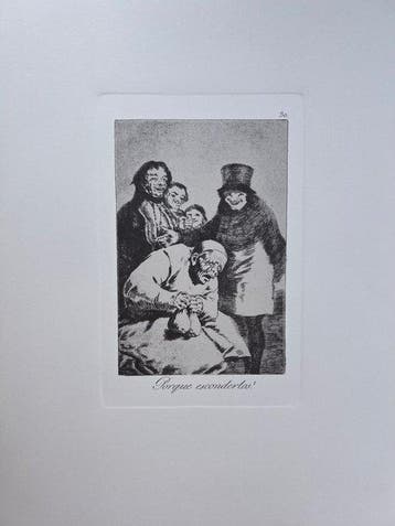 Francisco De Goya (1746-1828) - 4 etchings from Los