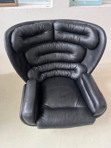 Comfort - Joe Colombo - Fauteuil - Elda - Leder, Antiek en Kunst