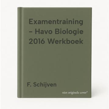 Examentraining - Havo Biologie 2016 Werkboek 9789054890003, Verzenden, Zo goed als nieuw, F. Schijven