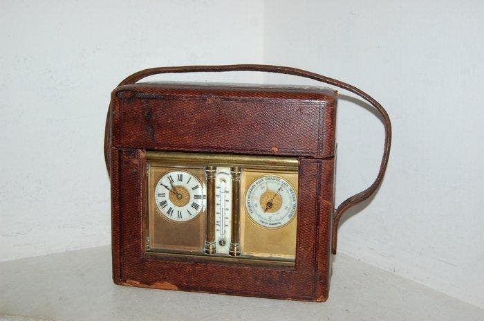 Reisklok - Brons - 1850-1900, Antiek en Kunst, Antiek | Klokken