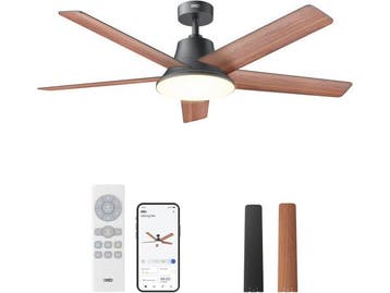 Veiling - DREO Smart Plafondventilator met Verlichting 132 c, Nieuw