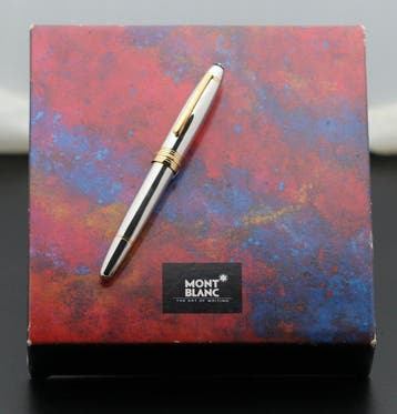 Montblanc - Maisterstuck 146 solid platinum - Vulpen, Verzamelen, Nieuw
