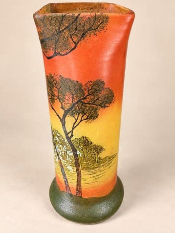François-Théodore Legras - Vase - Verre - Art Nouveau, Antiek en Kunst