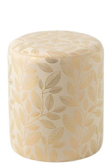 Pouf - Textile - Golden Leaves - Nouveau