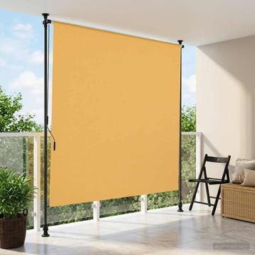 vidaXL Buitenzonwering Rolgordijn Zand 200 x 270 cm, Verzenden, Nieuw