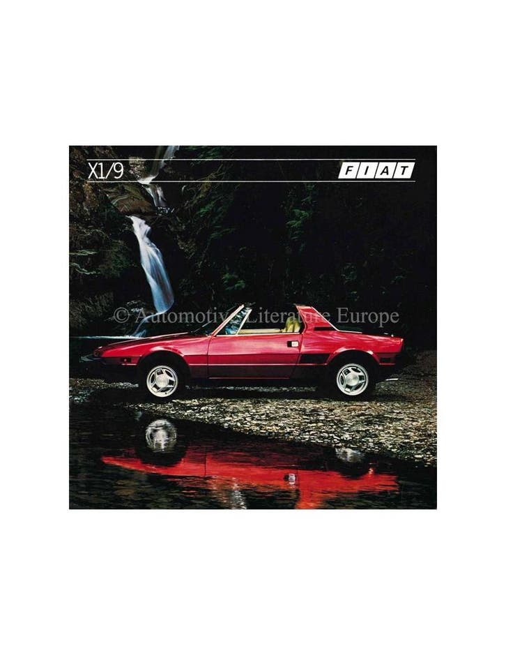 1983 FIAT X1/9 BROCHURE ENGELS, Livres, Autos | Brochures & Magazines