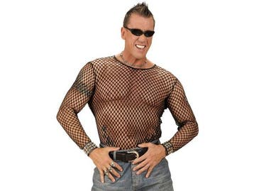Veiling - Visnetshirt Zwart Heren