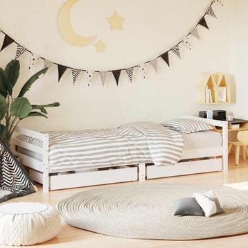 vidaXL Kinderbedframe met lades 80x200 cm massief grenenhout, Verzenden
