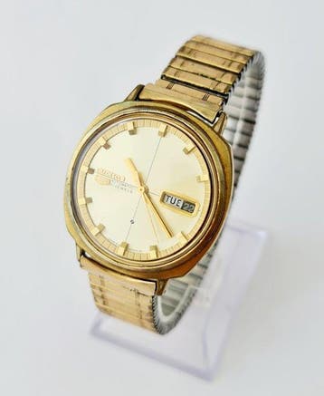 Seiko - Seiko 5 Automatic 6119-6003 Gold Tone 21J Men’s