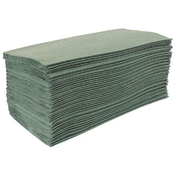 Z gevouwen handdoeken groen | 1 laags | 15 stuks |, Verzenden, Nieuw in verpakking