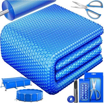Zwembad Afdekzeil - Rond - Solarzeil - 305 cm - Blauw - KESS, Verzenden, Nieuw