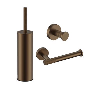 BWS Sensa Toilet Accessoires Set Geborsteld Brons Koper PVD, Doe-het-zelf en Bouw, Ophalen of Verzenden, Nieuw, Bad
