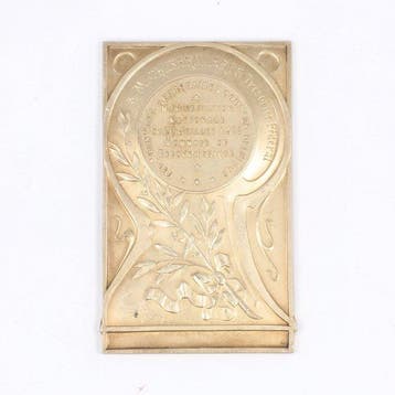 Médaille artistique - Jugendstil Hommage de Reconnaissance