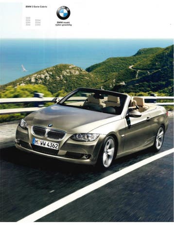 2008 BMW 3 SERIE CABRIOLET BROCHURE NEDERLANDS, Nieuw