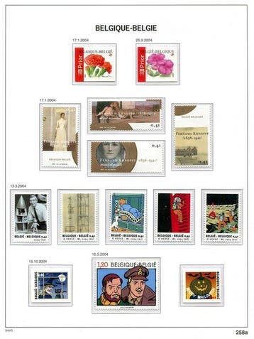 Belgique 2003/2004 - Timbres issus des Blokken et Boekjes