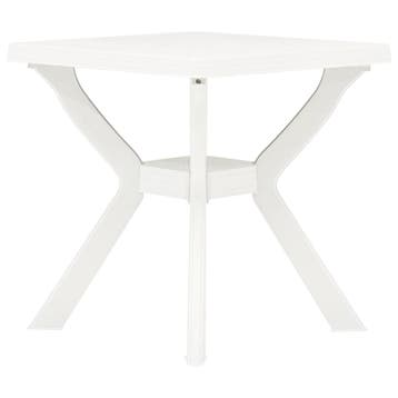 vidaXL Bistrotafel 70x70x72 cm kunststof wit, Verzenden, Nieuw
