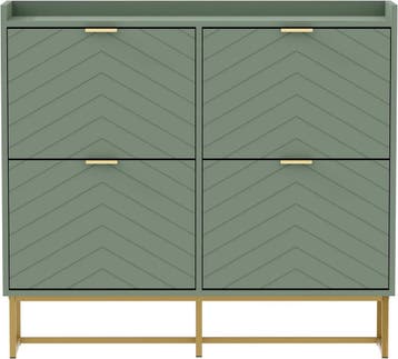 UEV Schoenenkast smal met 4 kleppen, 100x24x103,5cm schoenen, Verzenden