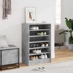 vidaXL Schoenenkast 60x35x92 cm bewerkt hout betongrijs, Verzenden