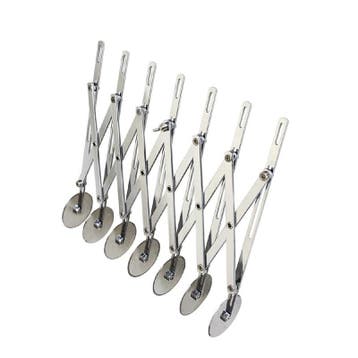 Hagelsnijder uittrekbaar RVS 7 wiels | 8(b)x8(l)cm, Verzenden, Nieuw in verpakking