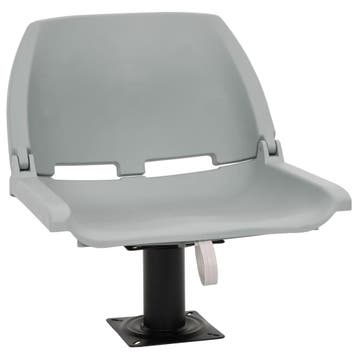 vidaXL 2-delige Bootstoelenset inklapbaar 48x51x41 cm grijs, Verzenden