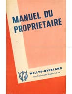 1948 WILLYS-OVERLAND JEEP INSTRUCTIEBOEKJE FRANS