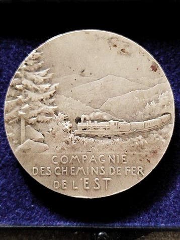 Frankrijk. Médaille en argent Compagnie des chemins de fer
