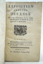 Louis Damours - Exposition abrégée des loix - 1751
