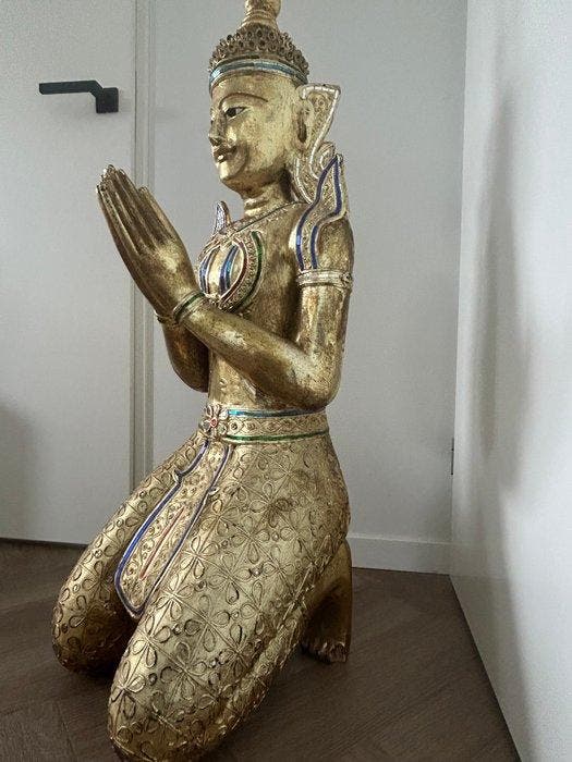 Bouddha de 120 cm de haut!!! - Bois - Thaïlande - Inconnu, Antiquités & Art, Art | Art non-occidental