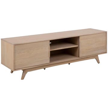 De Rebellenclub Avesta Tv-meubel - Licht Eiken - Nieuw in, Huis en Inrichting, Verzenden, 150 tot 200 cm, Eikenhout, Nieuw