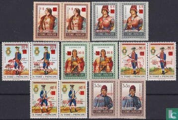 Sao Tomé en Principe - 100 Jaar Wereldpostunie - 1977, Verzenden, Postfris