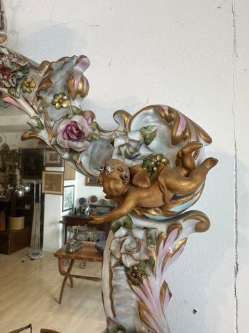 Capodimonte - Spiegel - Porselein - Verfijnde rococo-stijl