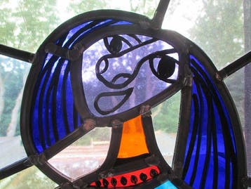 Modern Glas-in-loodraam - Cees Vermeer - 2023 - Vrouw met