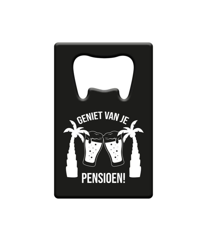 Pensioen Bieropener, Hobby en Vrije tijd, Feestartikelen, Nieuw, Verzenden